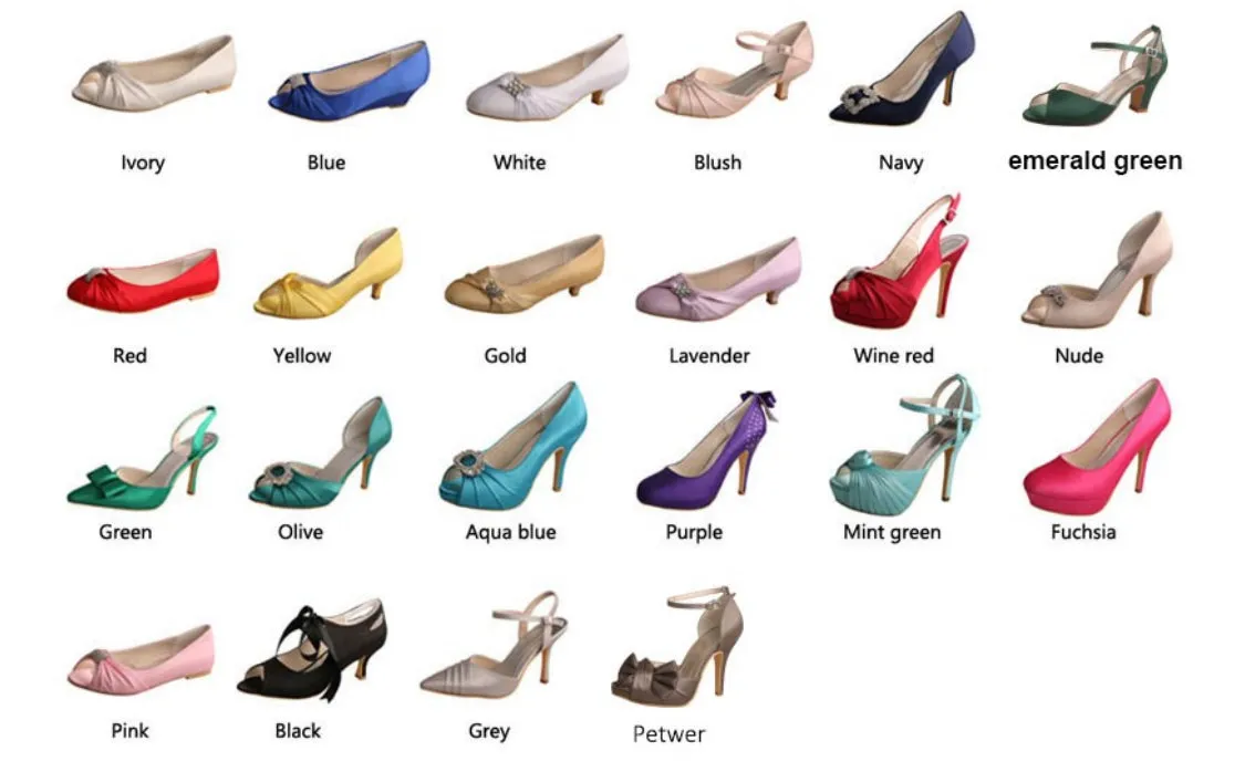 Satin Round Toe with 'Cherry Blossom' | Other Colours