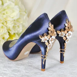 Satin Round Toe with 'Cherry Blossom' | Other Colours
