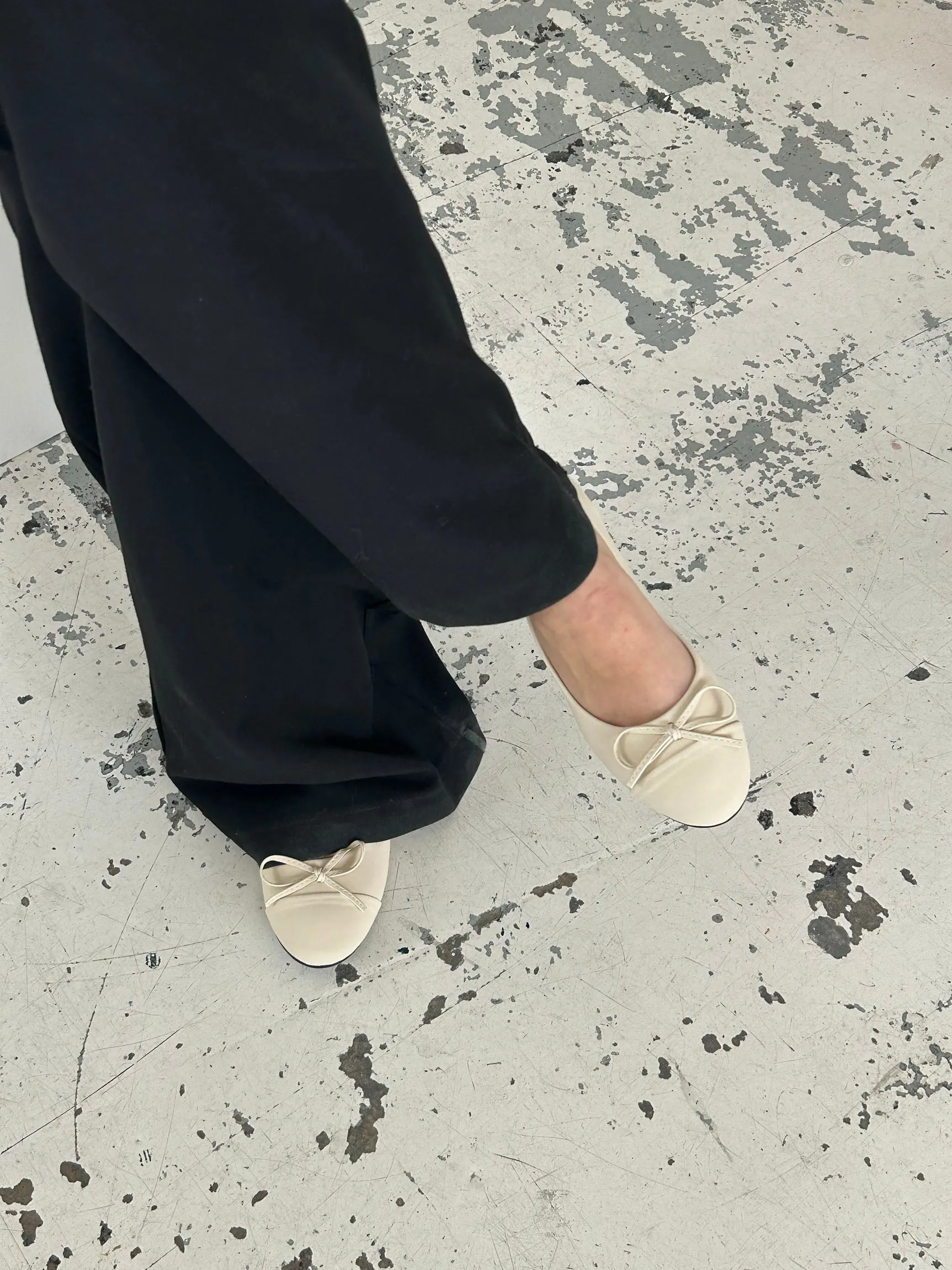 Segovia ballet flats with a bow - Off-white