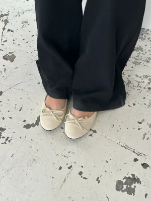 Segovia ballet flats with a bow - Off-white