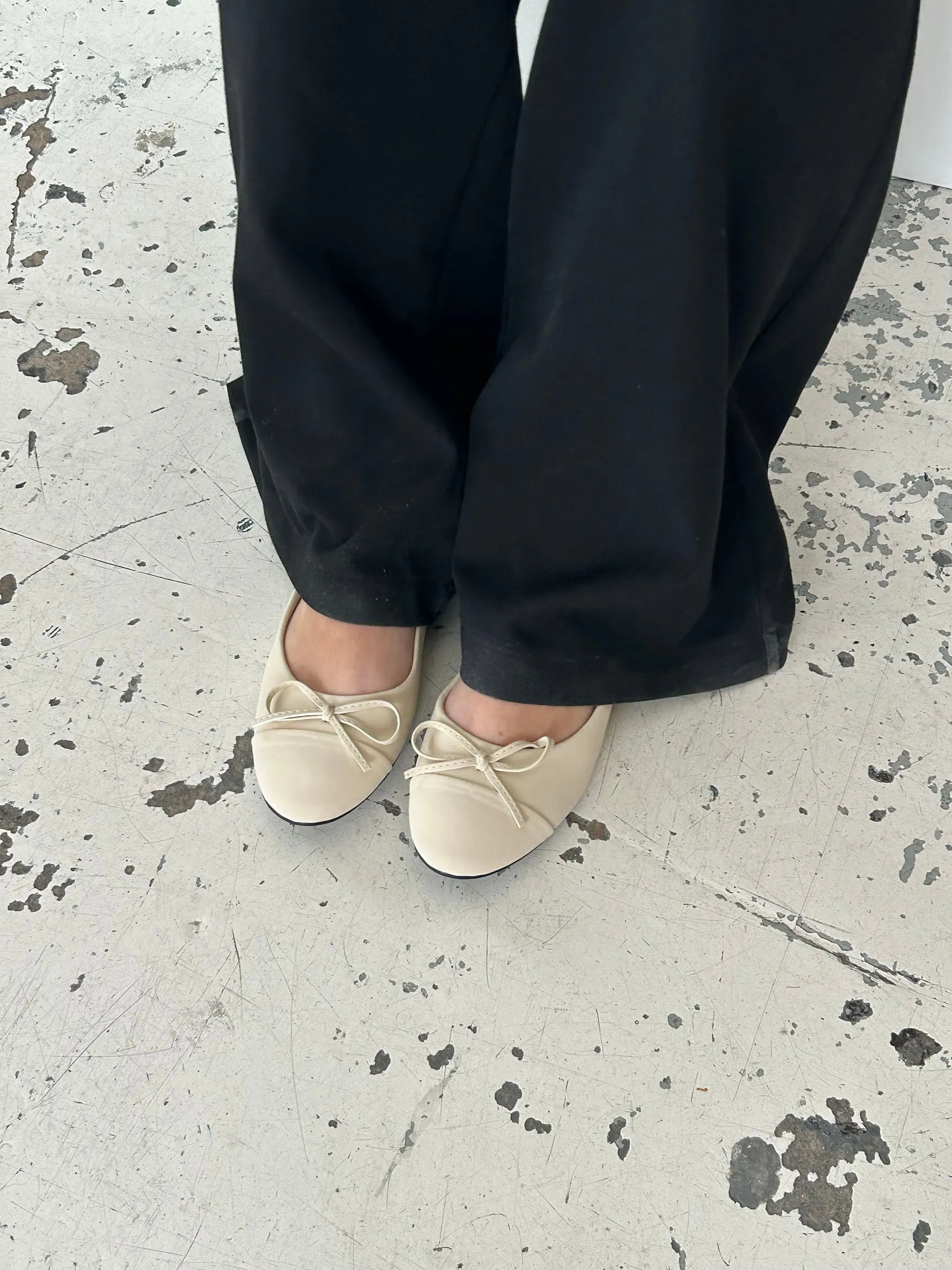Segovia ballet flats with a bow - Off-white