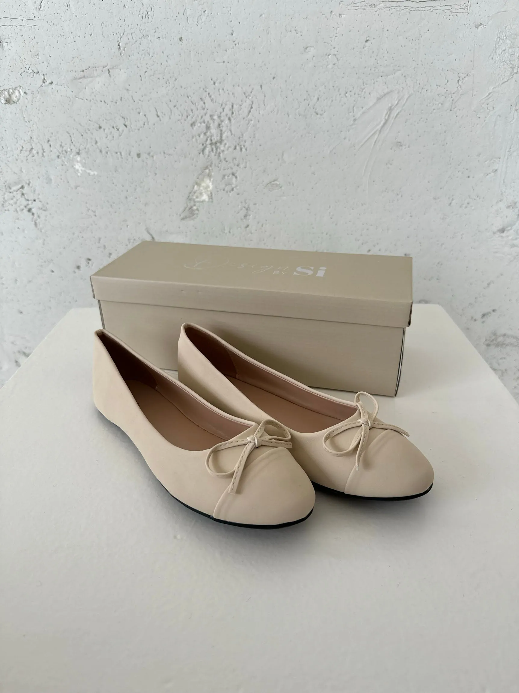 Segovia ballet flats with a bow - Off-white