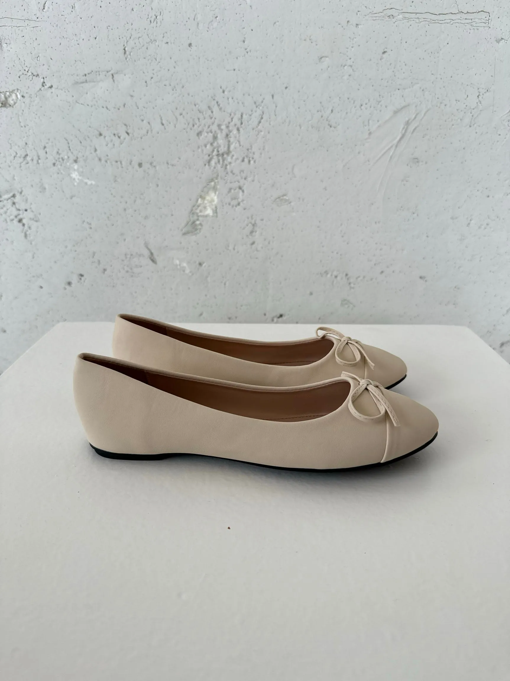 Segovia ballet flats with a bow - Off-white