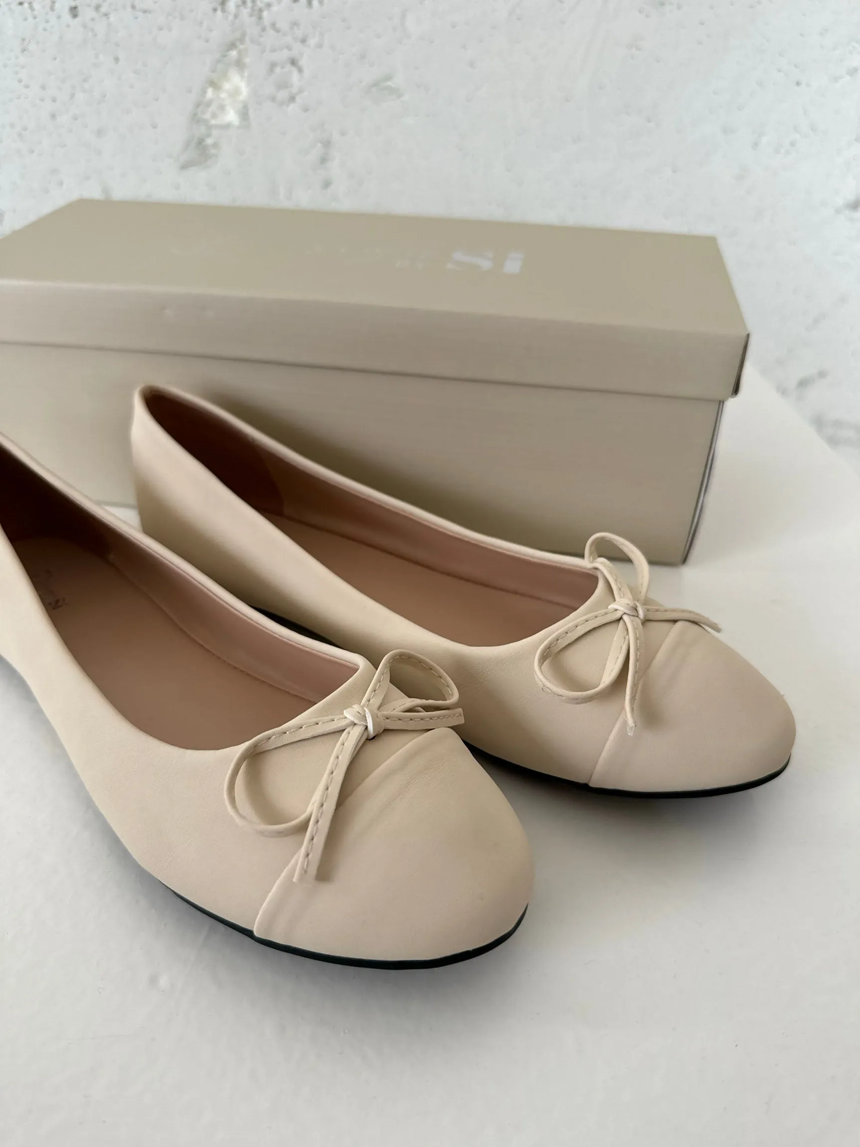 Segovia ballet flats with a bow - Off-white