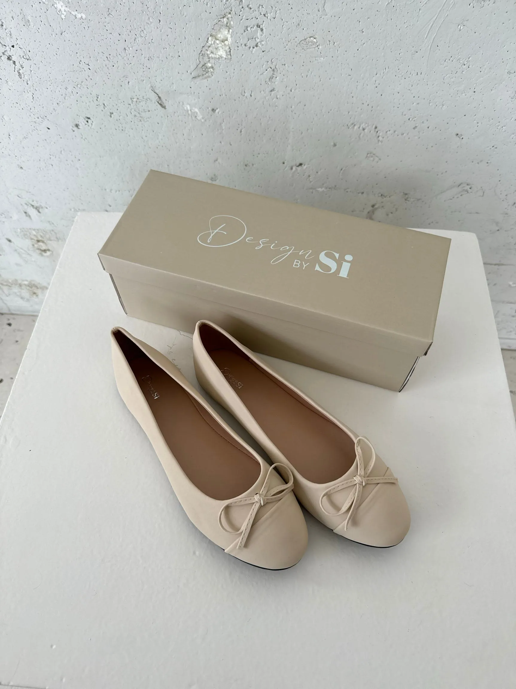 Segovia ballet flats with a bow - Off-white