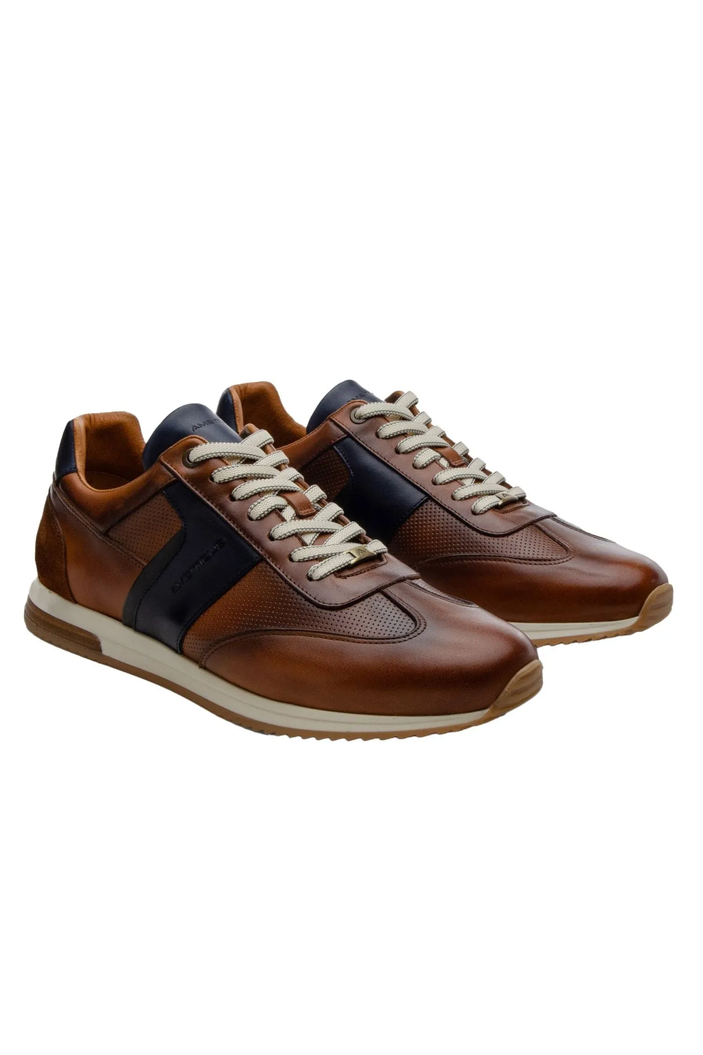 Slow Classic Leather Trainers - Cognac