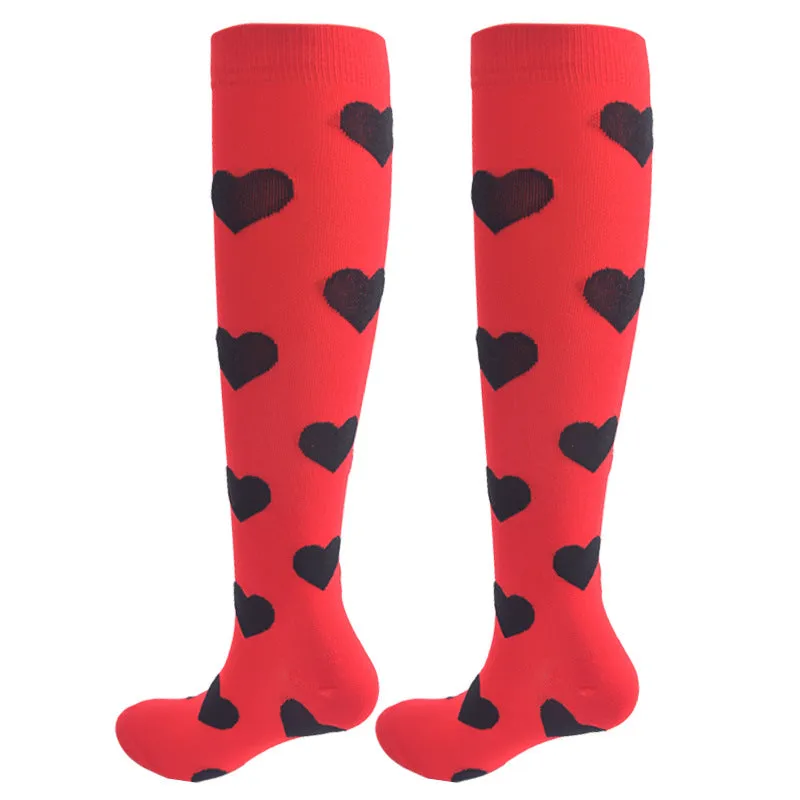 Sports Running Fitness Socks Compression Socks Calf Sock 4 Pairs