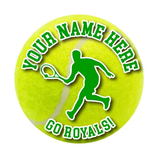 Tennis Sticker or Magnet | Custom Tennis Ball for Car or Locker