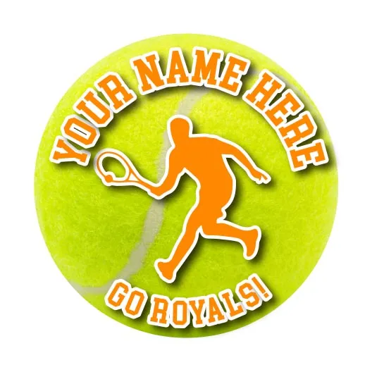 Tennis Sticker or Magnet | Custom Tennis Ball for Car or Locker