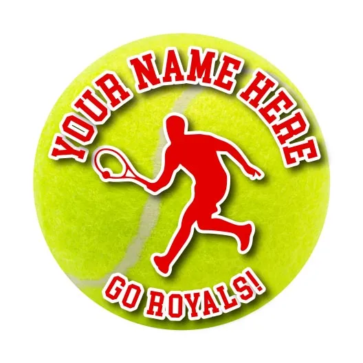 Tennis Sticker or Magnet | Custom Tennis Ball for Car or Locker