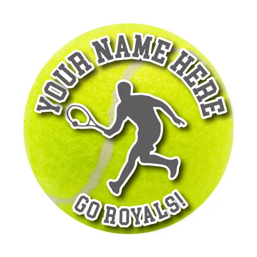 Tennis Sticker or Magnet | Custom Tennis Ball for Car or Locker