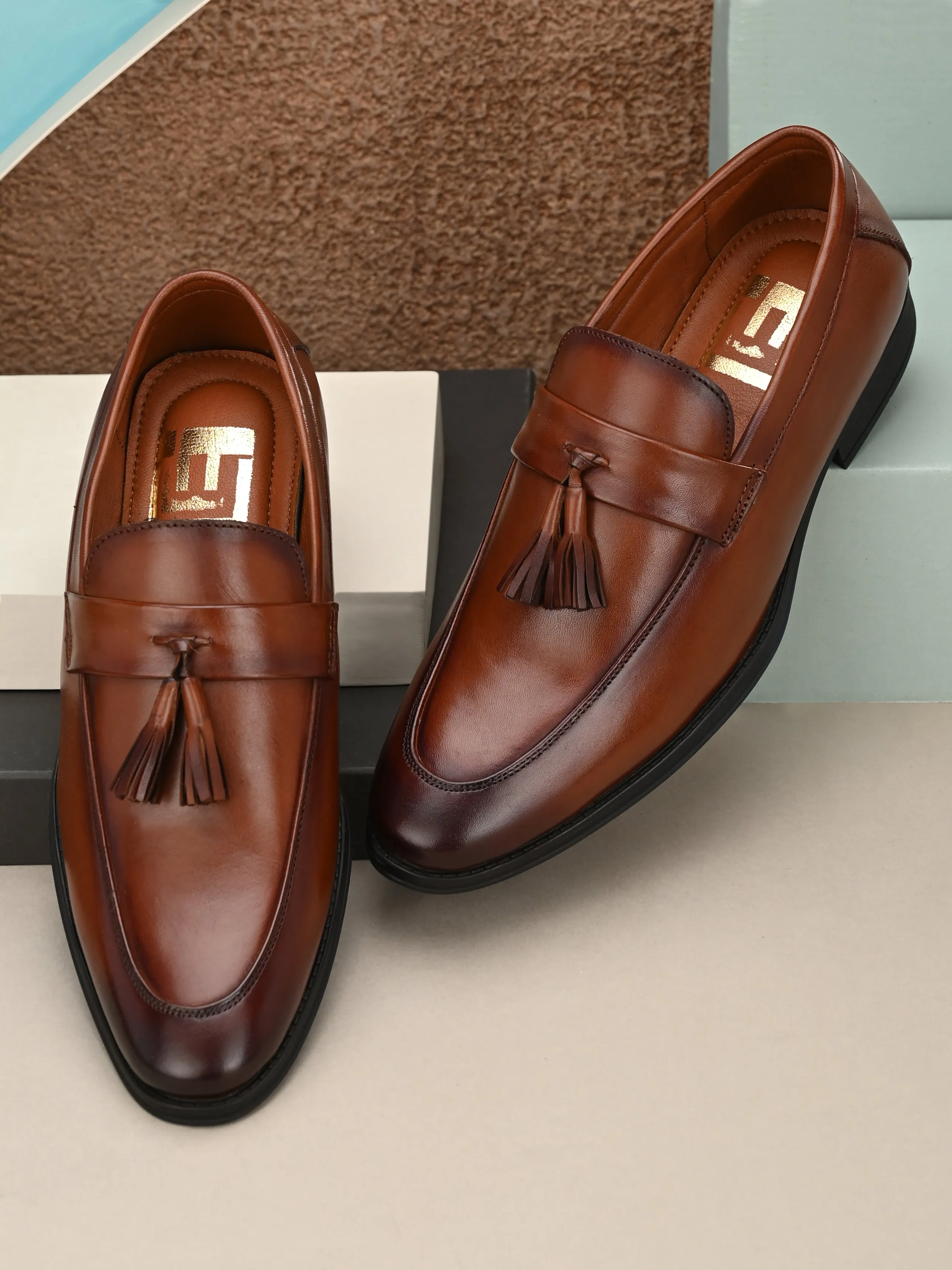 Thame Luxury Pure Leather Dress Classics Tan (Sale@349)