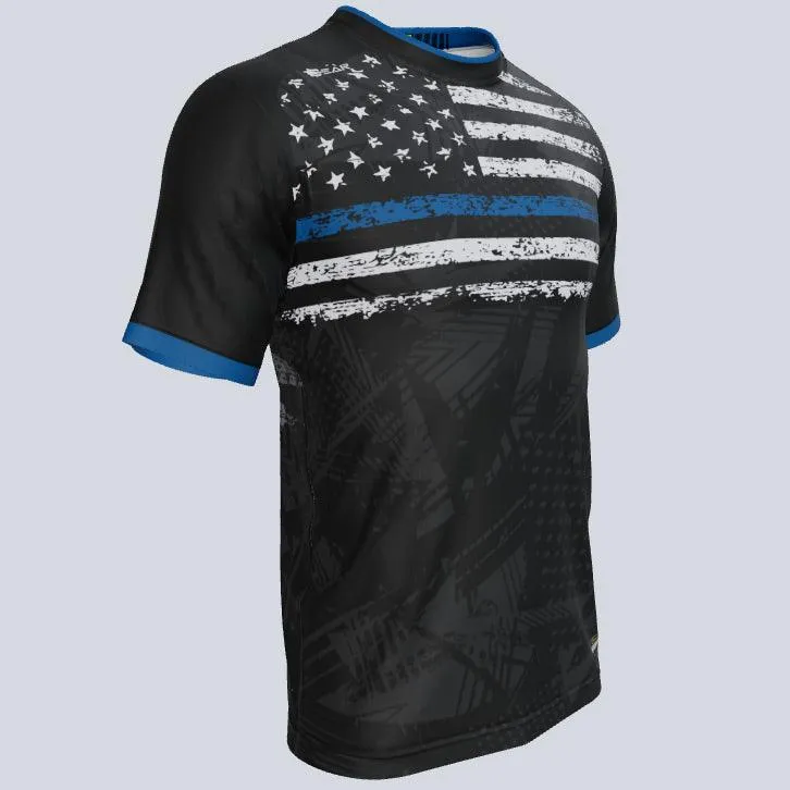 Thin Blue Line 2 Custom USA Jersey