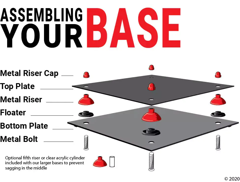 Trophy Pedestal Stand or Base with Risers