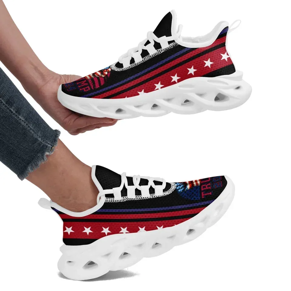 Unique Gift,Personalized Trump Collection  Sneakers Custom Star and Flag Shoes, Patriotic Shoes
