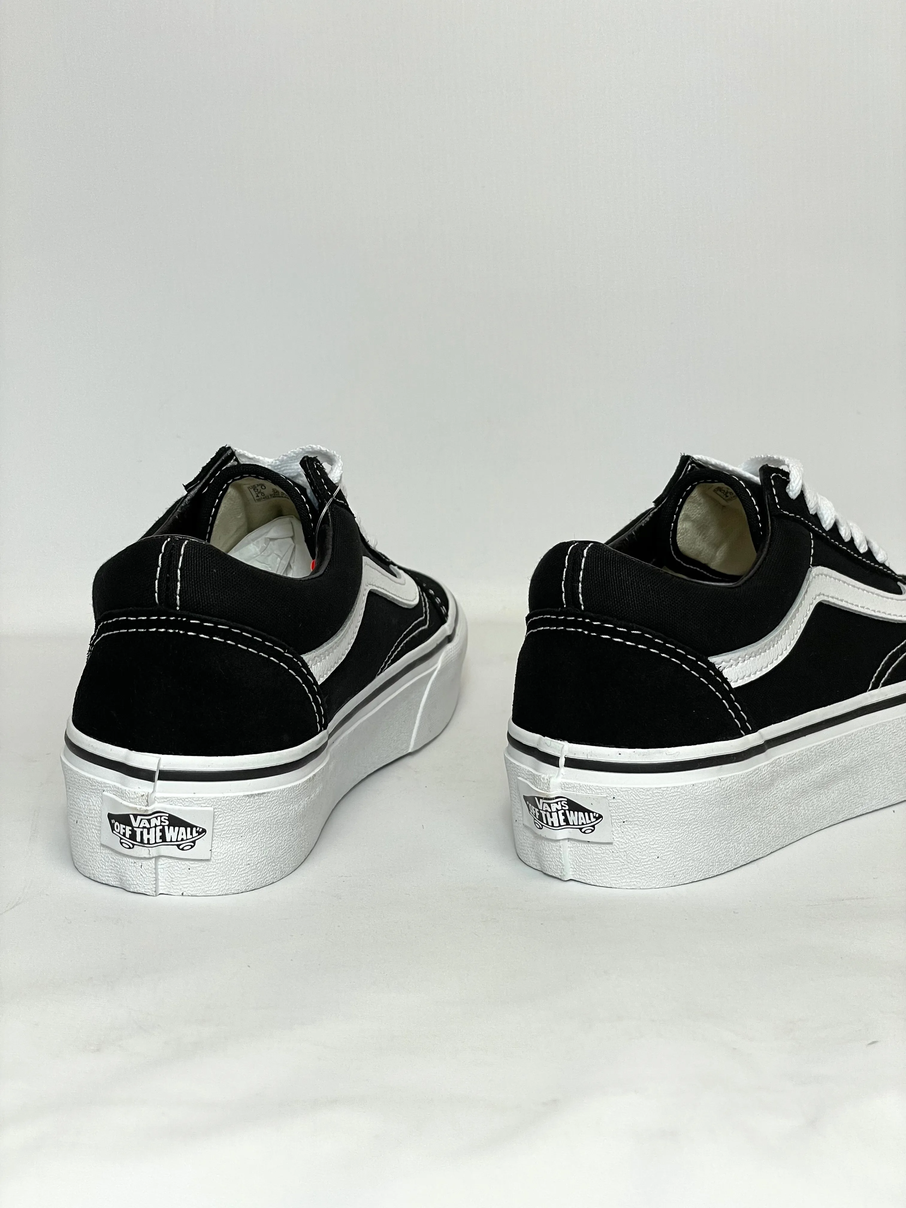 Vans Old Skool Womens Platform Shoes Black