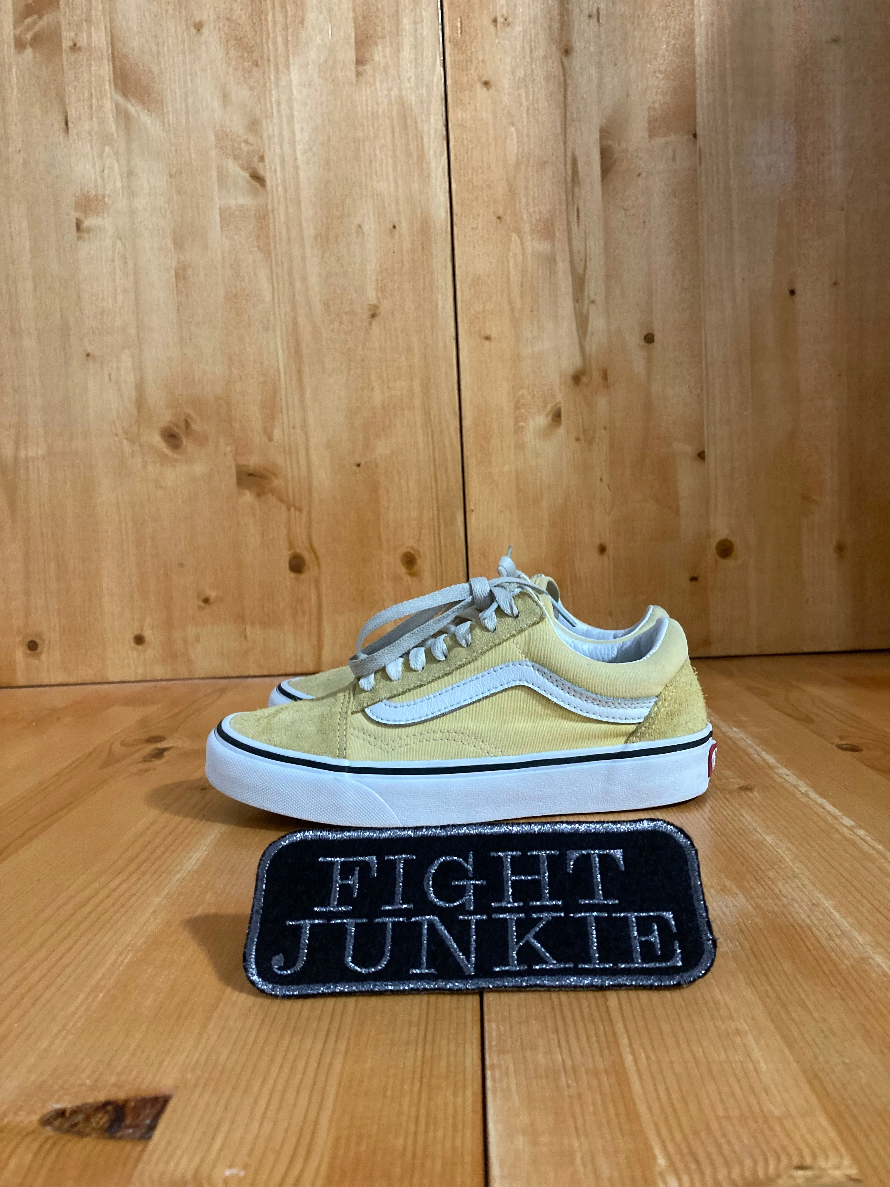 VANS OLD SKOOL Women's Size 5 Canvas & Suede Skateboarding Shoes Sneakers Yellow 751505