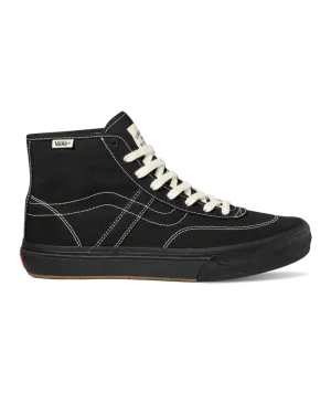 VANS Women's Crockett High Decon Shoes Black/Black/White