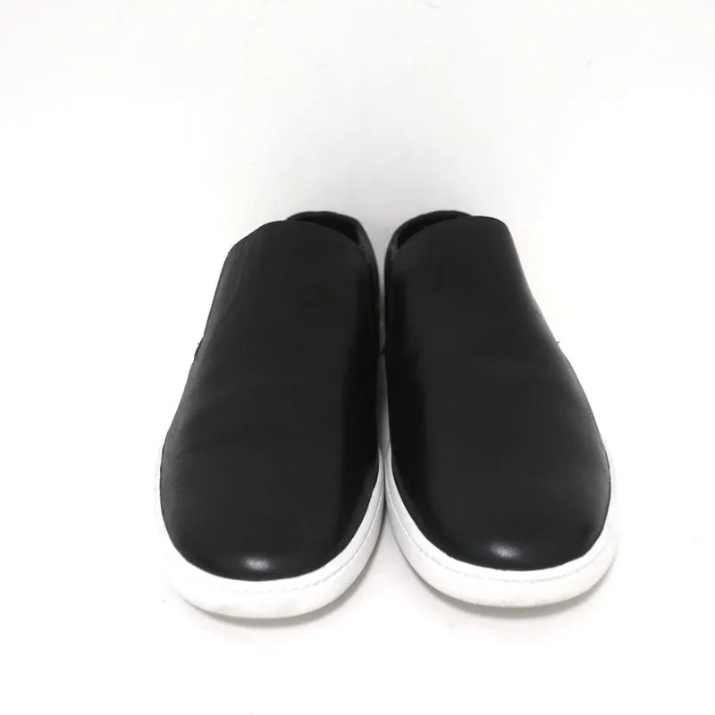 Vince Backless Skate Sneakers Verrell Black Leather Size 9.5