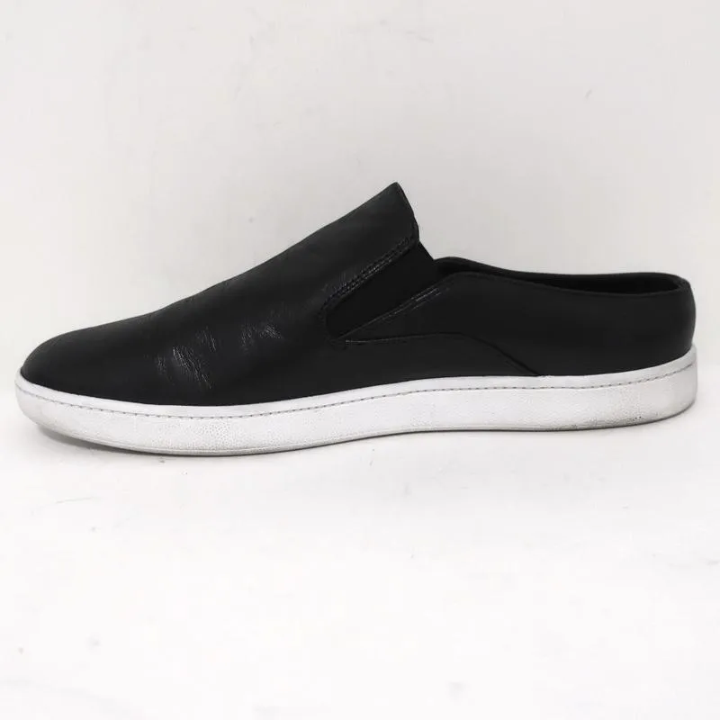 Vince Backless Skate Sneakers Verrell Black Leather Size 9.5