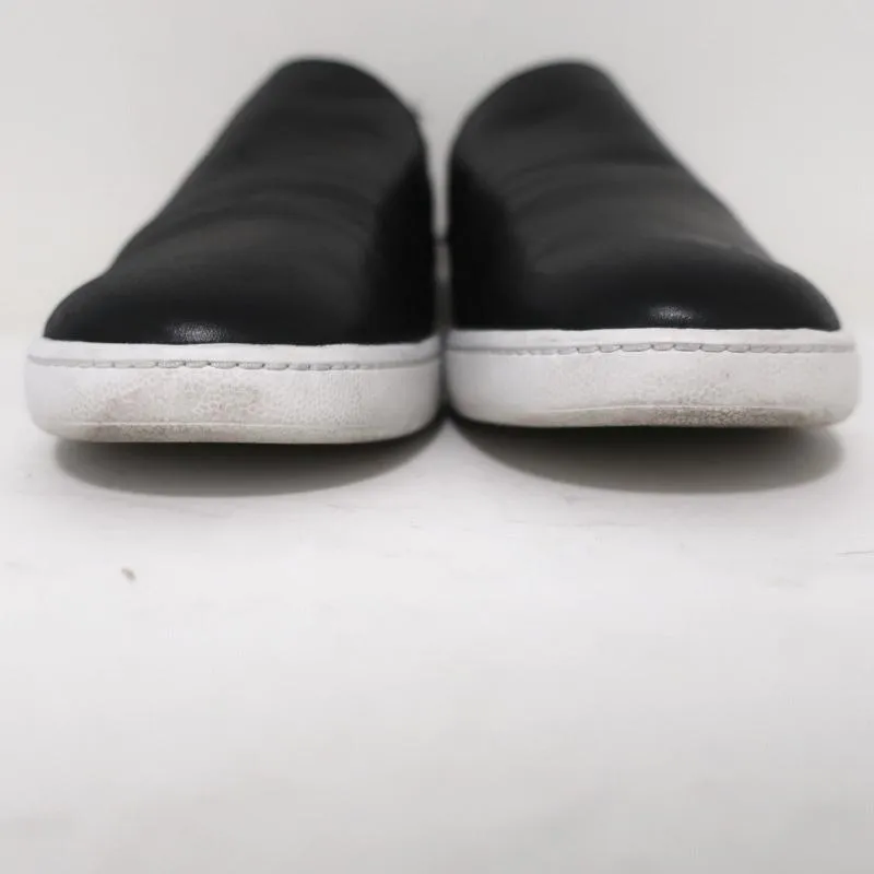 Vince Backless Skate Sneakers Verrell Black Leather Size 9.5