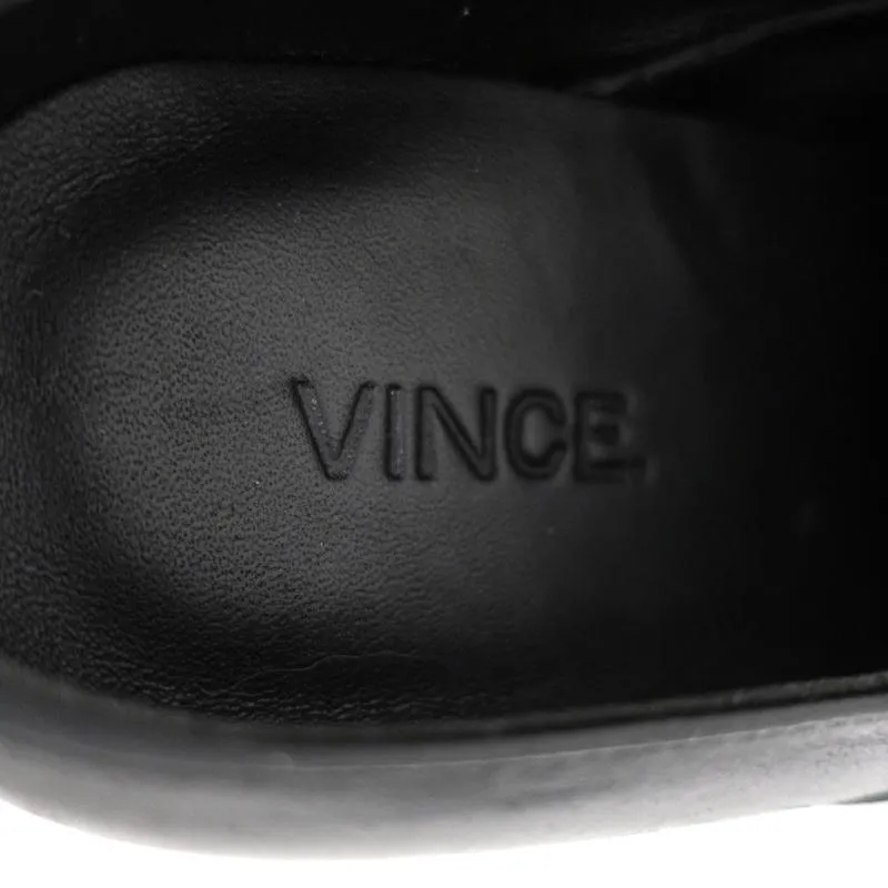Vince Backless Skate Sneakers Verrell Black Leather Size 9.5