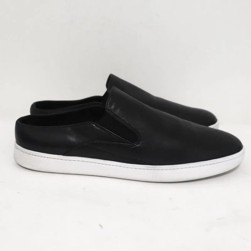 Vince Backless Skate Sneakers Verrell Black Leather Size 9.5