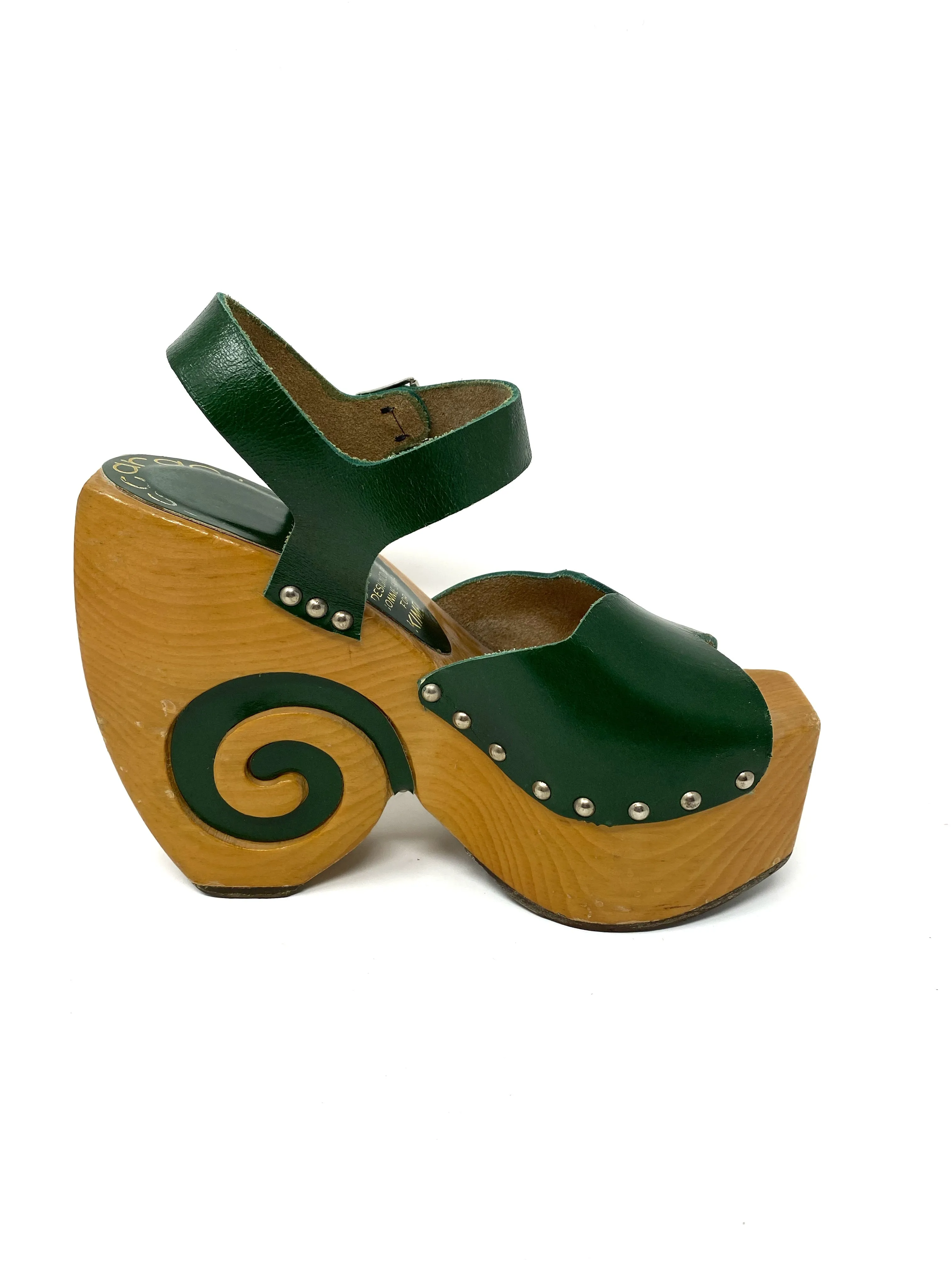Vintage Kimel Escargot Platforms by Bonnie Smith Heels 8