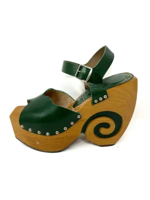 Vintage Kimel Escargot Platforms by Bonnie Smith Heels 8