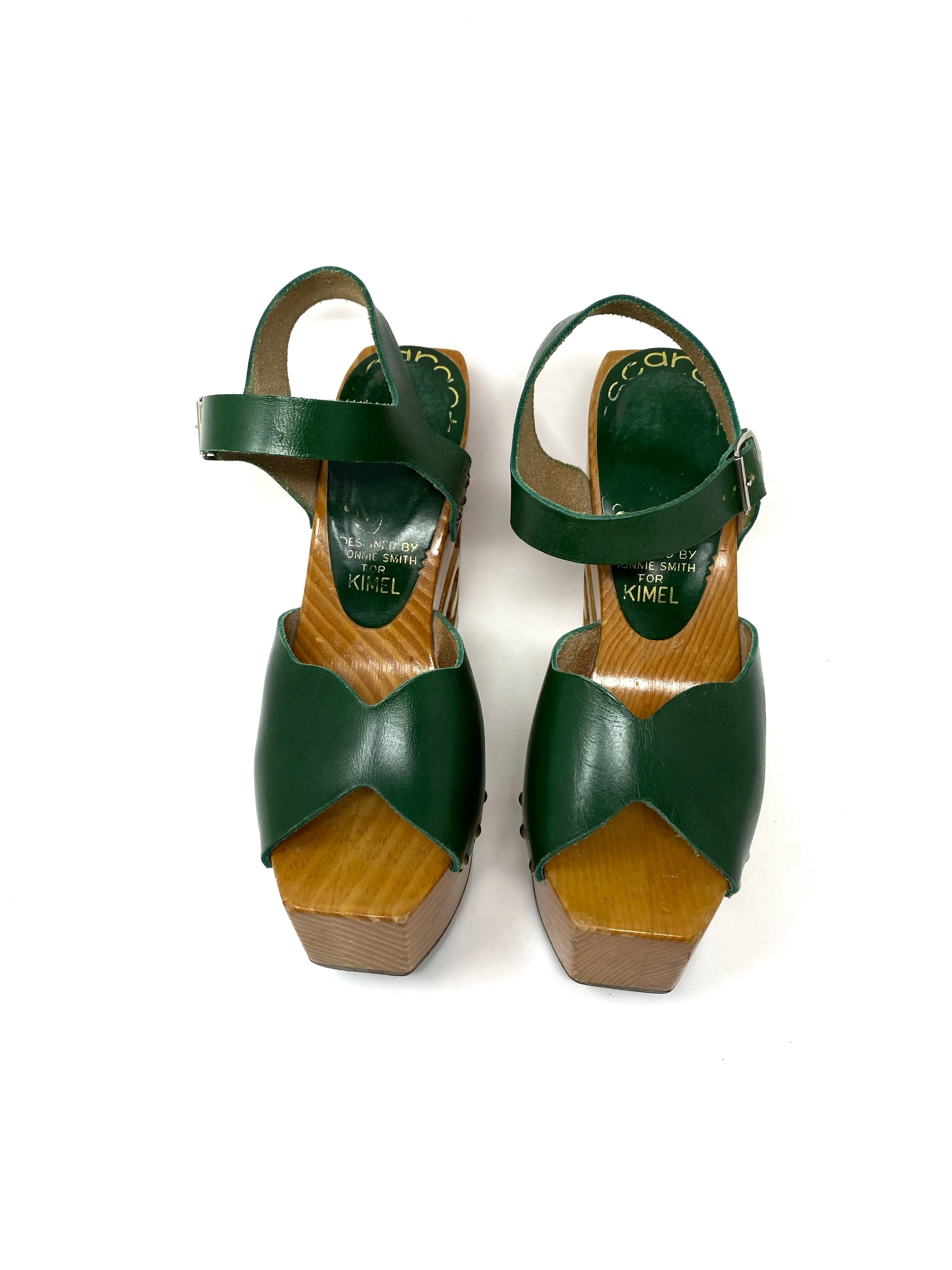 Vintage Kimel Escargot Platforms by Bonnie Smith Heels 8