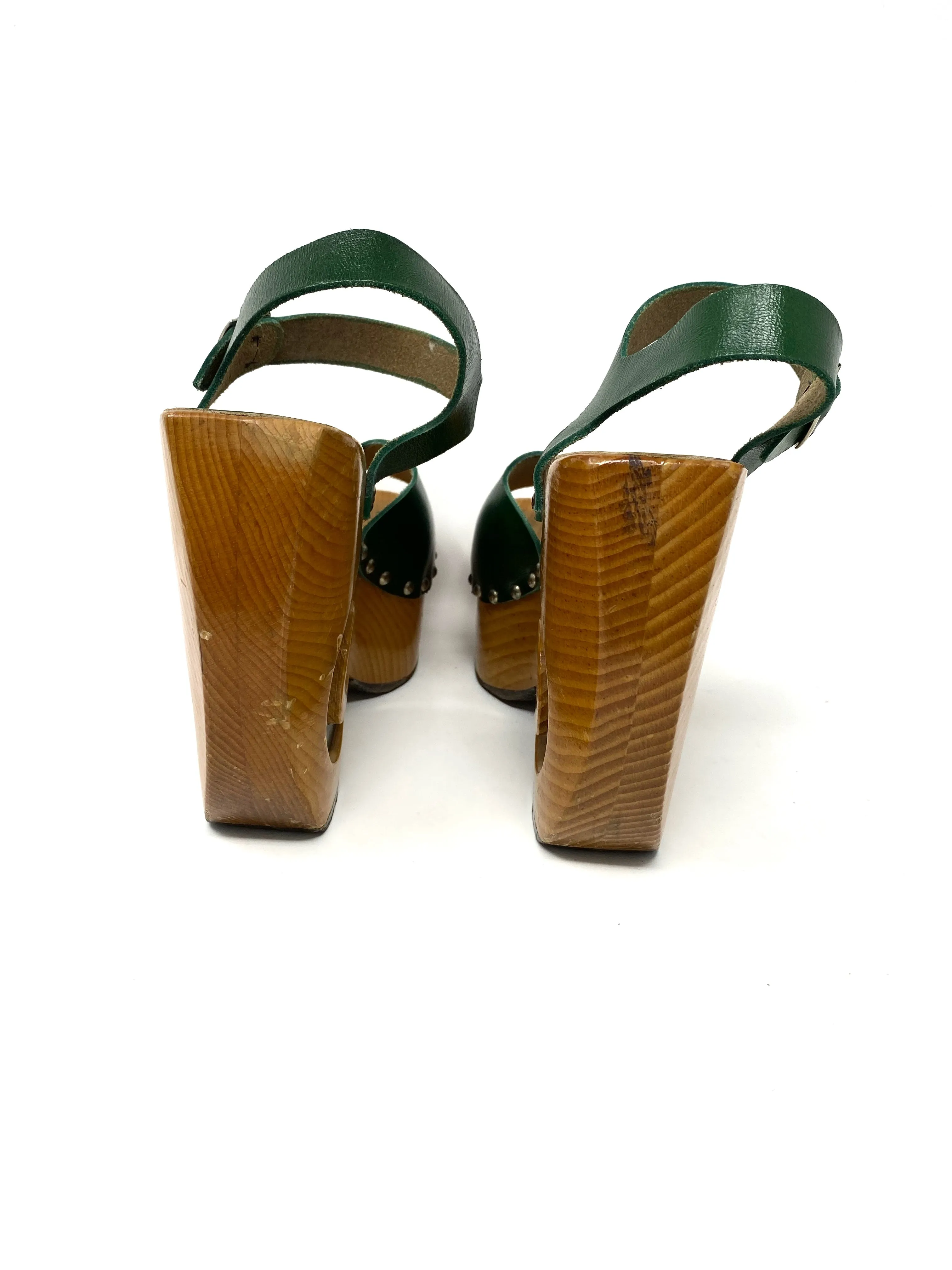 Vintage Kimel Escargot Platforms by Bonnie Smith Heels 8