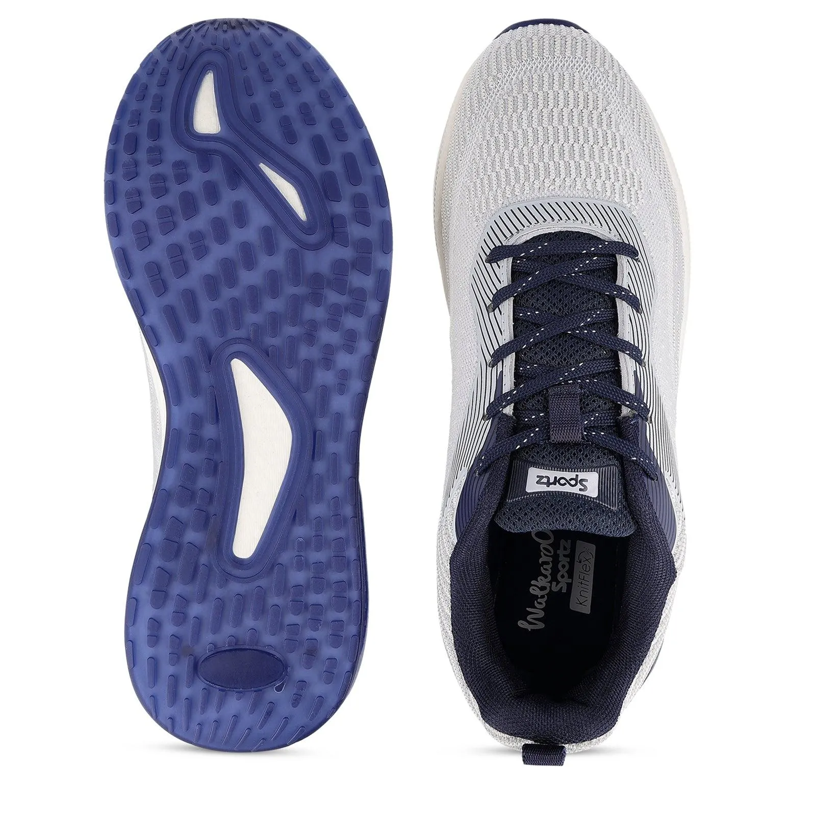 VORTIZ Men's Lace-up Walking Shoe - WS9140 Light Grey