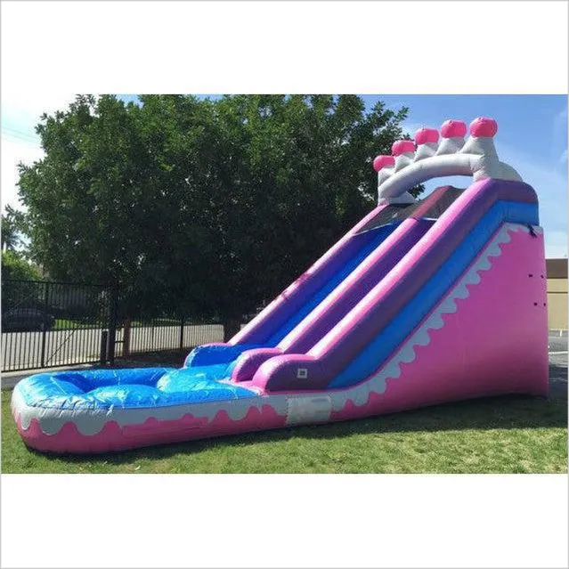 Water Slide Happy Inflatable  Inflatable For Lake Professional Dual Blowups Waterslide Big Slides