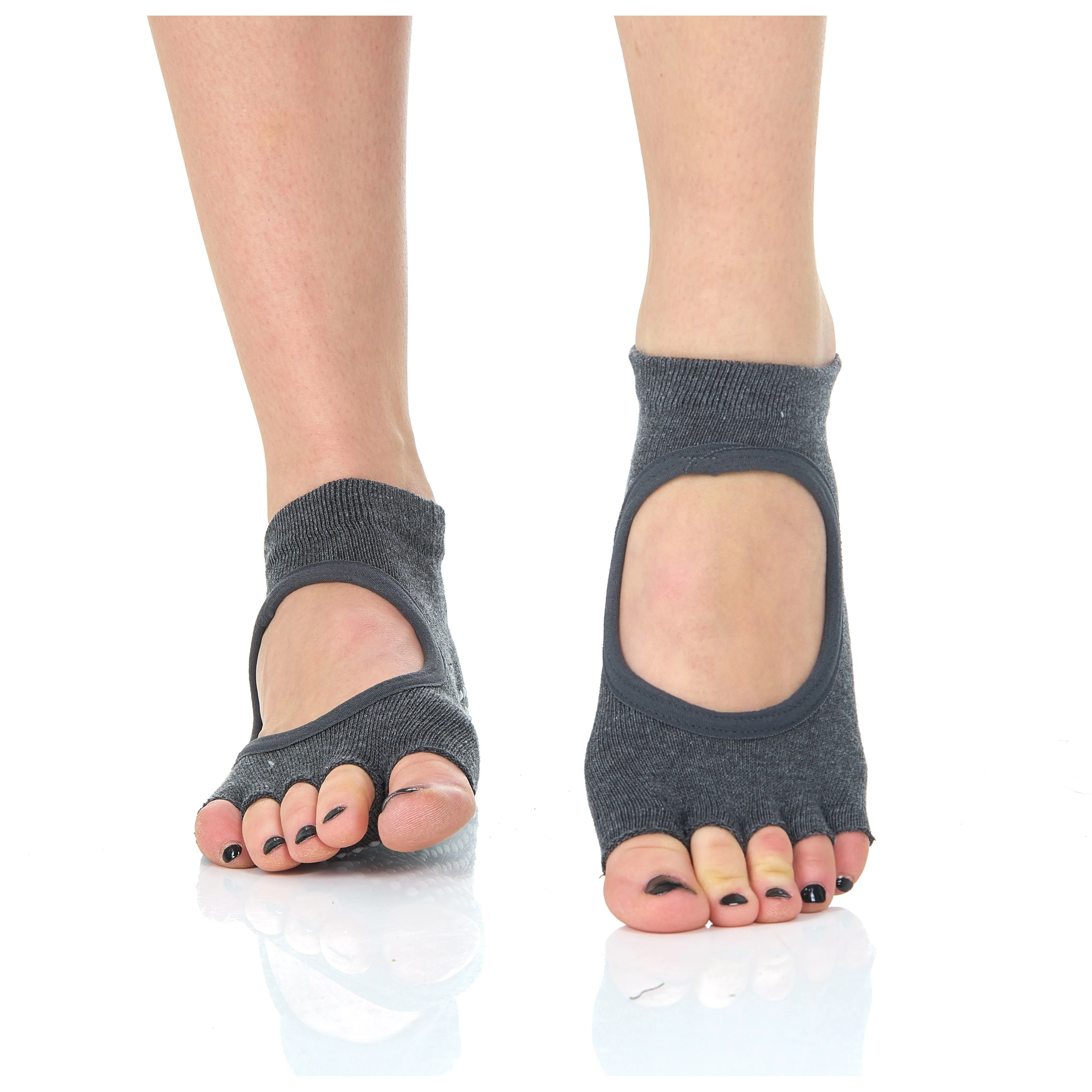 Women's Non-Slip Toeless Full Grip Yoga Socks