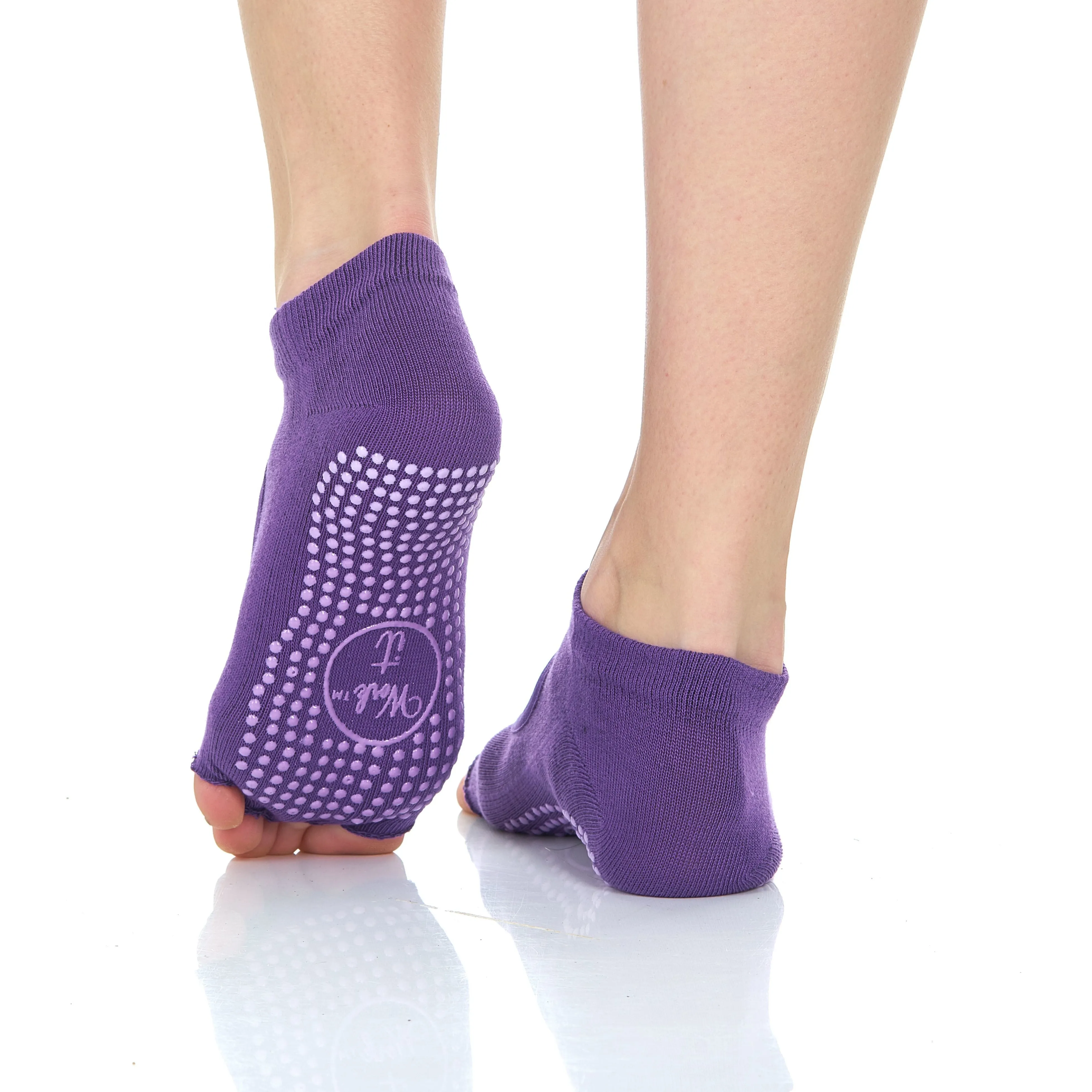 Women's Non-Slip Toeless Full Grip Yoga Socks