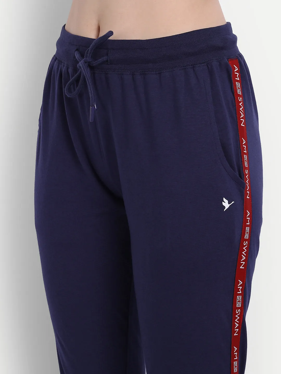 Womens Premium Cotton Solid Track Pants