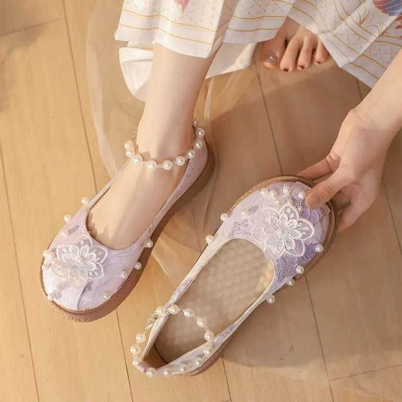 Yana~Lianhua Yana~Han Lolita Platform Shoes Chinese Style Shoes